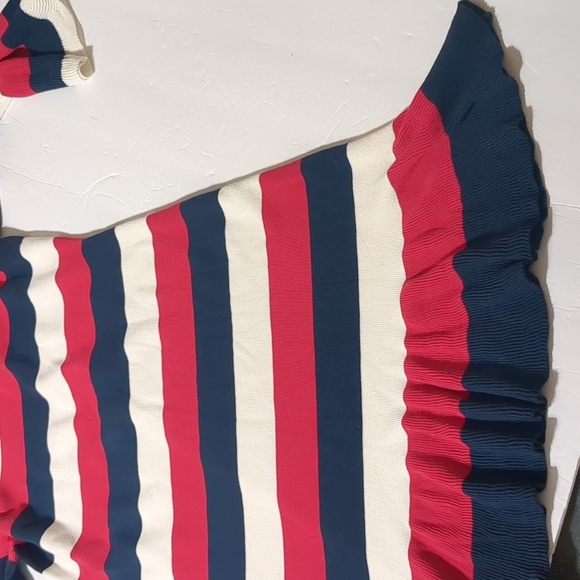 LOFT  Long sleeved  striped knit sweater dress size medium M - Picture 5 of 8